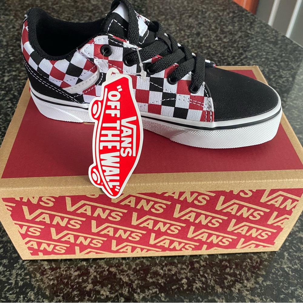Vans brand new in box. Youth size 13. Perfect for gifting!